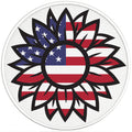 USA SUNFLOWER PEARL  WHITE CARBON FIBER TIRE COVER