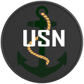 USN ANCHOR PEARL  WHITE CARBON FIBER TIRE COVER