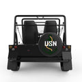 USN ANCHOR BLACK CARBON FIBER TIRE COVER FOR MOKE