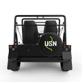 USN ANCHOR BLACK TIRE COVER FOR MOKE