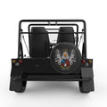US ARMY AMERICAN EAGLE BLACK CARBON FIBER TIRE COVER FOR MOKE
