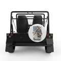 US ARMY FIGHT FOR FREEDOM WHITE TIRE COVER FOR MOKE