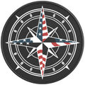 US FLAG COMPASS PEARL  WHITE CARBON FIBER TIRE COVER