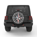 US FLAG COMPASS PEARL  WHITE CARBON FIBER TIRE COVER