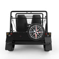 US FLAG COMPASS BLACK CARBON FIBER TIRE COVER FOR MOKE