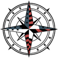 US FLAG COMPASS