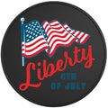 US FLAG LIBERTY BLACK TIRE COVER