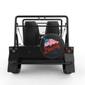 US FLAG LIBERTY BLACK CARBON FIBER TIRE COVER FOR MOKE