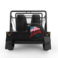 US FLAG LIBERTY BLACK TIRE COVER FOR MOKE