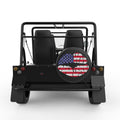 US FLAG LIPS BLACK CARBON FIBER TIRE COVER FOR MOKE