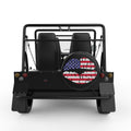 US FLAG LIPS BLACK TIRE COVER FOR MOKE