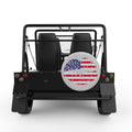 US FLAG LIPS SILVER CARBON FIBER TIRE COVER FOR MOKE