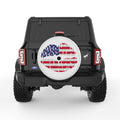 US FLAG LIPS PEARL  WHITE CARBON FIBER TIRE COVER