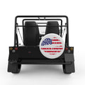 US FLAG LIPS WHITE CARBON FIBER TIRE COVER FOR MOKE