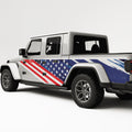 Us Flag Side Graphic Decal For Jeep Gladiator