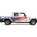Us Flag Side Graphic Decal For Jeep Gladiator