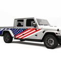 Us Flag Side Graphic Decal For Jeep Gladiator