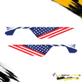Us Flag Side Graphic Decal For Jeep Gladiator