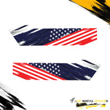 US FLAG SIDE GRAPHIC SIDE GRAPHIC DRIVER & PASSENGER DECALS