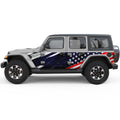 US FLAG SIDE GRAPHIC SIDE GRAPHIC DECAL FITS 2018+ JEEP WRANGLER 4 DOOR JLU