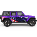 US FLAG SIDE GRAPHIC SIDE GRAPHIC DECAL FITS 2005-2017 JEEP WRANGLER 4 DOOR JKU