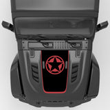 US MILITARY STAR WRANGLER HOOD DECALS