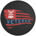 US NAVY VETERAN BLACK TIRE COVER