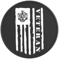 US NAVY VETERAN FLAG PEARL  WHITE CARBON FIBER TIRE COVER