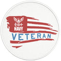 US NAVY VETERAN BLACK TIRE COVER
