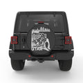 UTAH COMPILATION PEARL  WHITE CARBON FIBER TIRE COVER