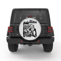 UTAH COMPILATION SILVER CARBON FIBER TIRE COVER