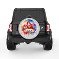 UTAH SILVER CARBON FIBER TIRE COVER