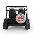 UTAH SILVER CARBON FIBER TIRE COVER FOR MOKE