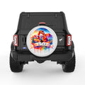 UTAH PEARL  WHITE CARBON FIBER TIRE COVER