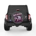 ULTIMATE WEIRDOS OF THE NIGHT BLACK CARBON FIBER TIRE COVER