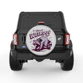 ULTIMATE WEIRDOS OF THE NIGHT SILVER CARBON FIBER TIRE COVER