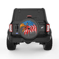 UNITED STATES AMERICAN EAGLE BLACK CARBON FIBER TIRE COVER