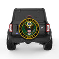 UNITED STATES ARMY BLACK CARBON FIBER TIRE COVER
