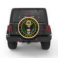 UNITED STATES ARMY SILVER CARBON FIBER TIRE COVER