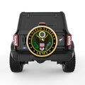 UNITED STATES ARMY PEARL  WHITE CARBON FIBER TIRE COVER