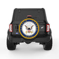 UNITED STATES NAVY BLACK CARBON FIBER TIRE COVER