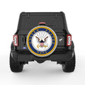 UNITED STATES NAVY SILVER CARBON FIBER TIRE COVER