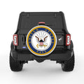 UNITED STATES NAVY PEARL  WHITE CARBON FIBER TIRE COVER