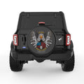 US ARMY AMERICAN FLAG BLACK TIRE COVER
