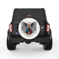 US ARMY AMERICAN FLAG WHITE TIRE COVER