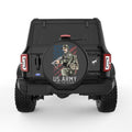 US ARMY FIGHT FOR FREEDOM BLACK TIRE COVER