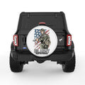 US ARMY FIGHT FOR FREEDOM WHITE TIRE COVER