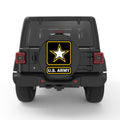 US ARMY LOGO PEARL  WHITE CARBON FIBER TIRE COVER