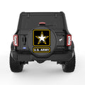US ARMY LOGO BLACK CARBON FIBER TIRE COVER