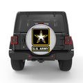 US ARMY LOGO WHITE TIRE COVER